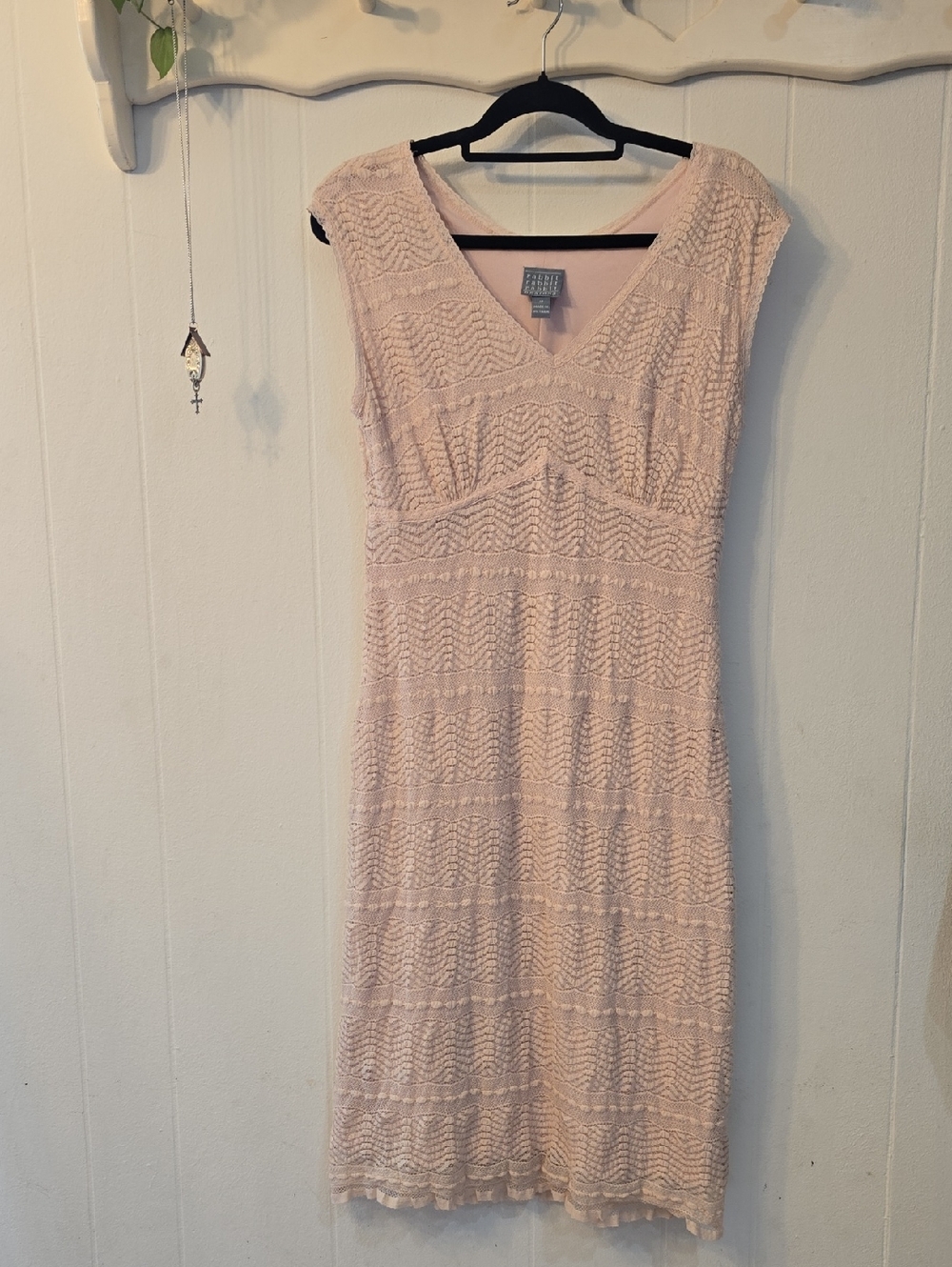 90s Rabbit Retro Lace Sheath Gown | Flapper/Victorian - Picture 2 of 15